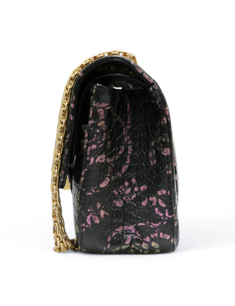 Sac 2.55 CHANEL Paris New-York graffitis réédition façon croco