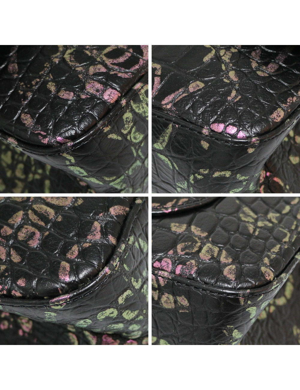 Sac 2.55 CHANEL Paris New-York graffitis réédition façon croco