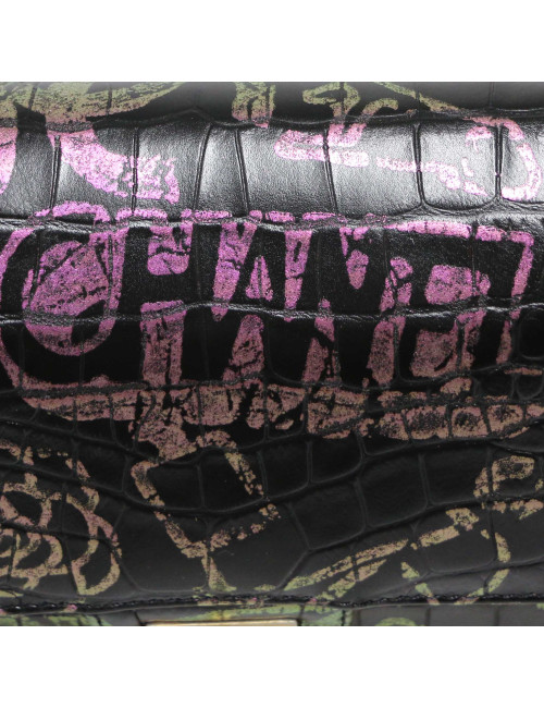Sac 2.55 CHANEL Paris New-York graffitis réédition façon croco
