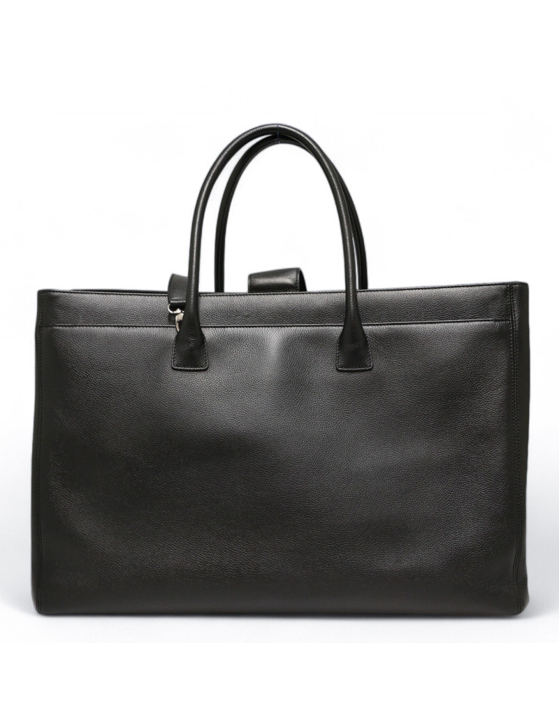 Cabas CHANEL grainé noir GM