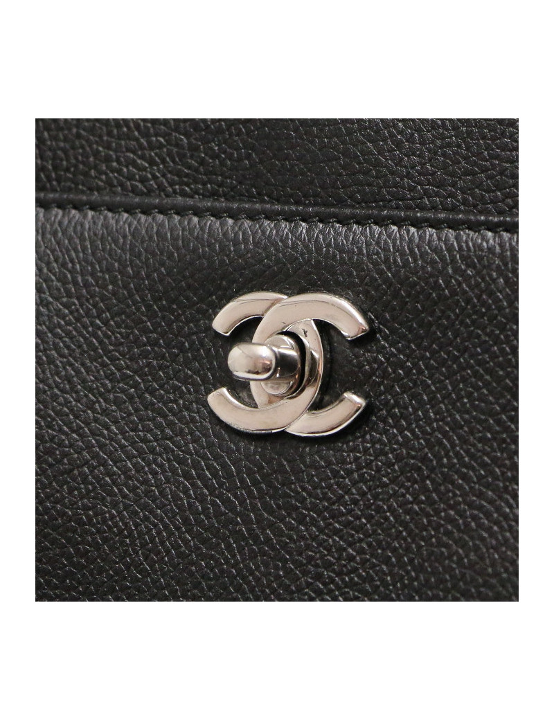 Cabas CHANEL grainé noir GM