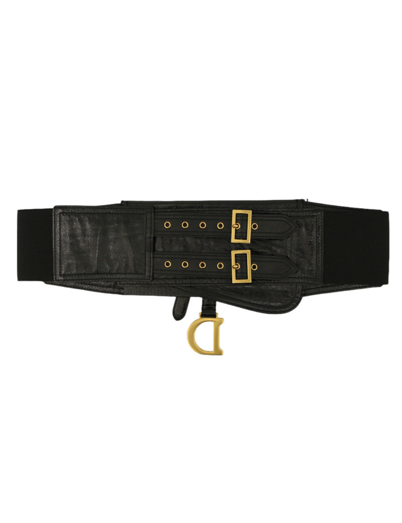 Ceinture DIOR Saddle noire