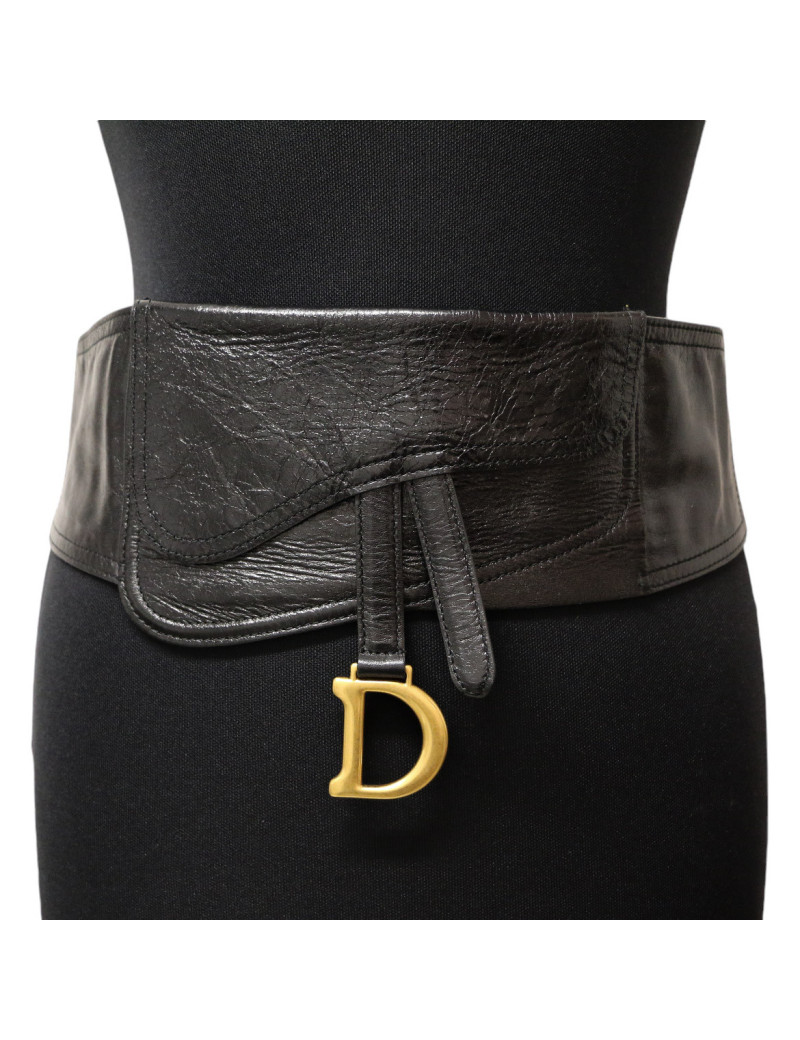 Ceinture DIOR Saddle noire