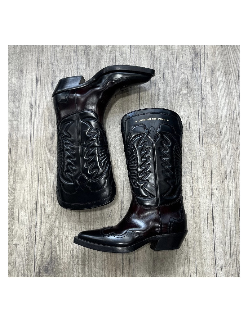 Santiags DIOR West cuir T39