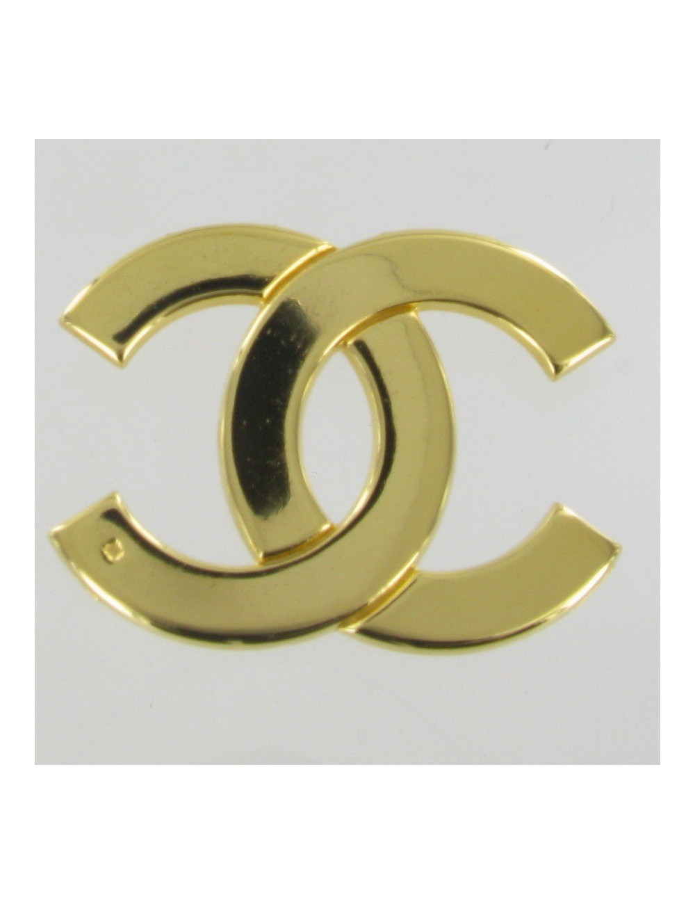Broche Double CC dorÃ©e CHANEL