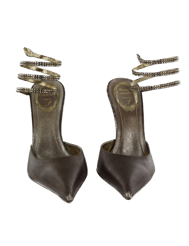 Escarpins RENE CAOVILLA serpent strass