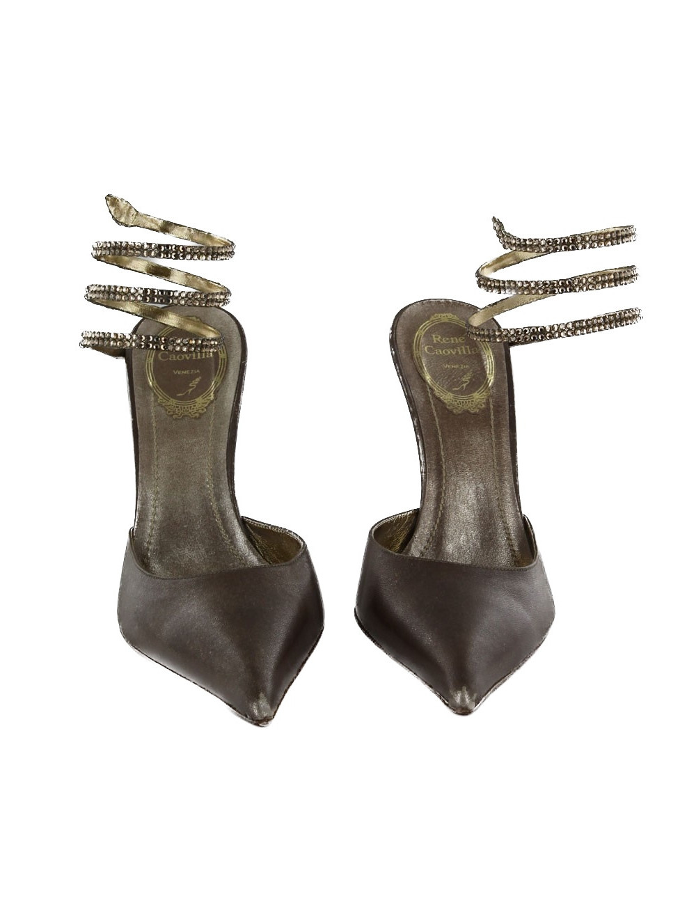 Escarpins RENE CAOVILLA serpent strass