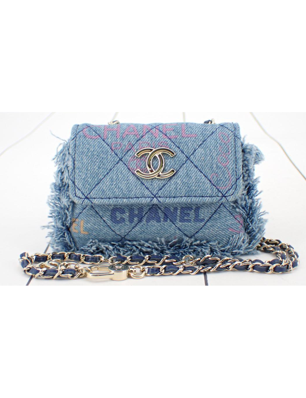 Mini sac CHANEL denim