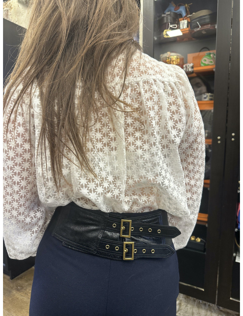 Ceinture DIOR Saddle noire