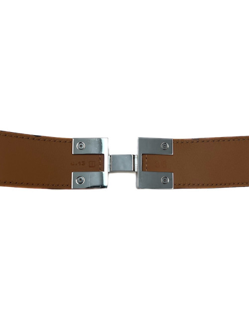 T36 brown leather HERMES belt