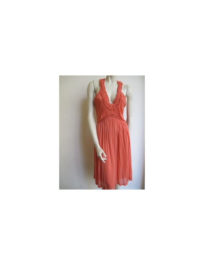 robe ALEXANDER MC QUEEN ROSE corail