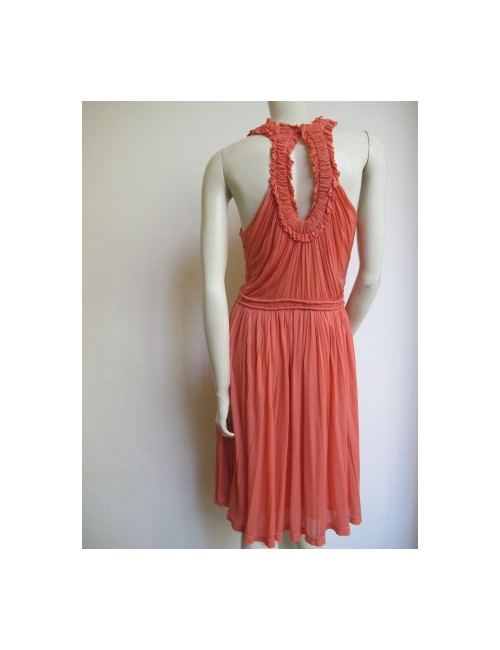 robe ALEXANDER MC QUEEN ROSE corail