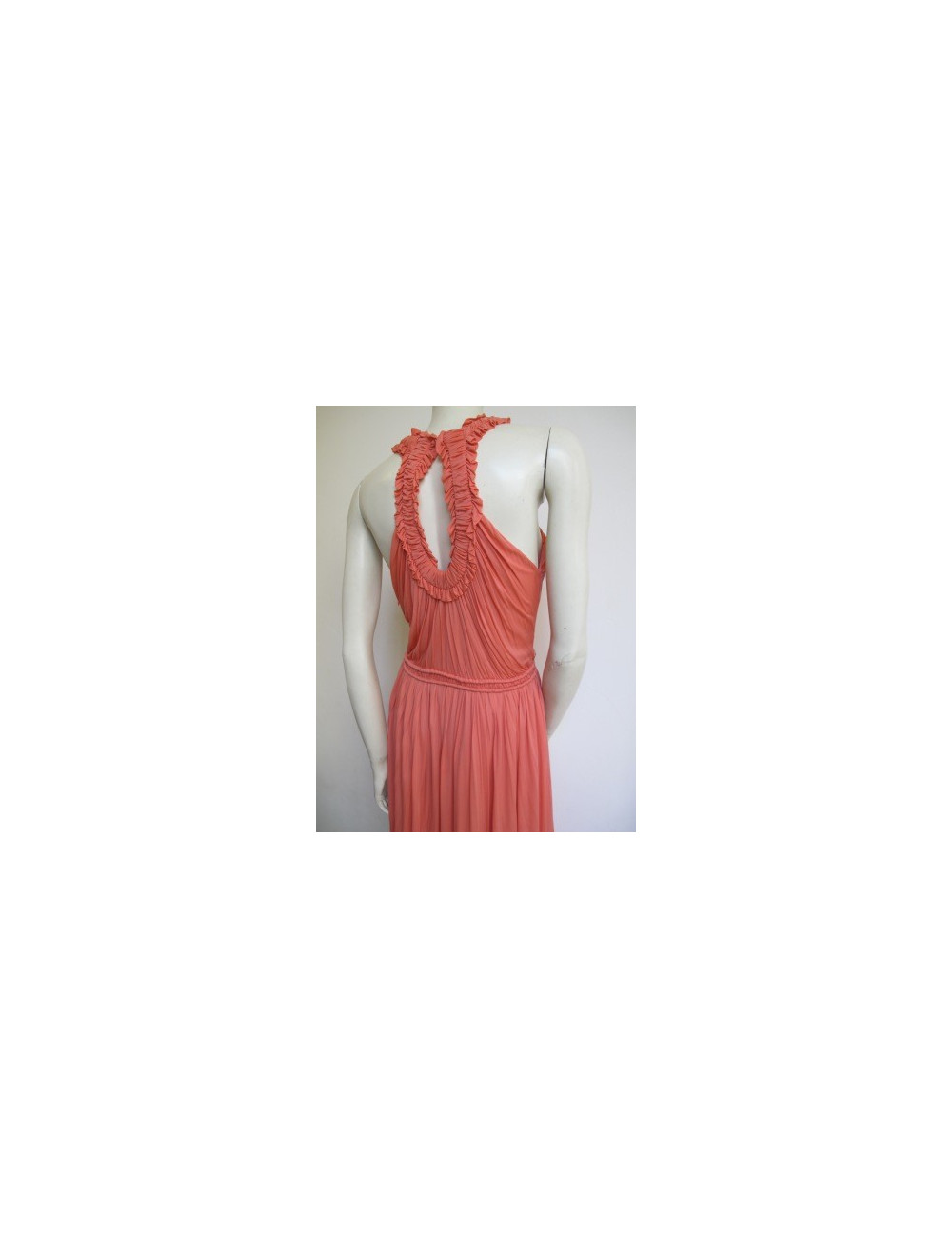 robe ALEXANDER MC QUEEN ROSE corail