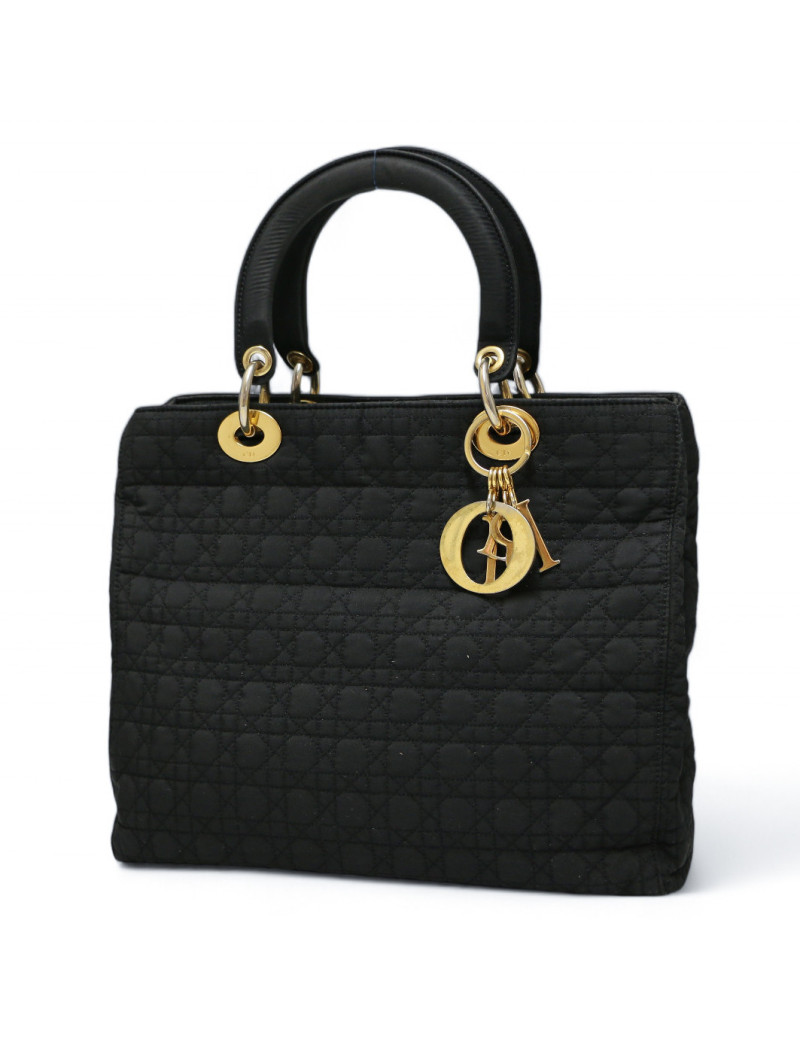 Lady D DIOR toile enduite noir