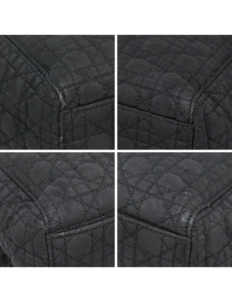 Lady DIOR toile enduite noir