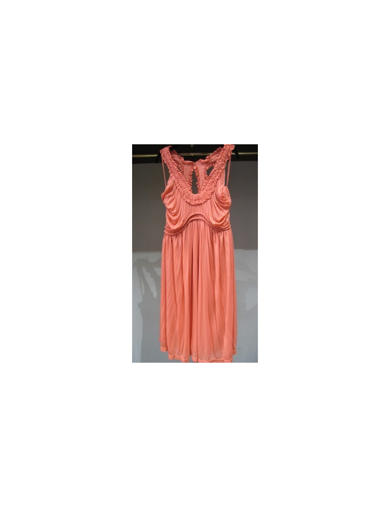 robe ALEXANDER MC QUEEN ROSE corail