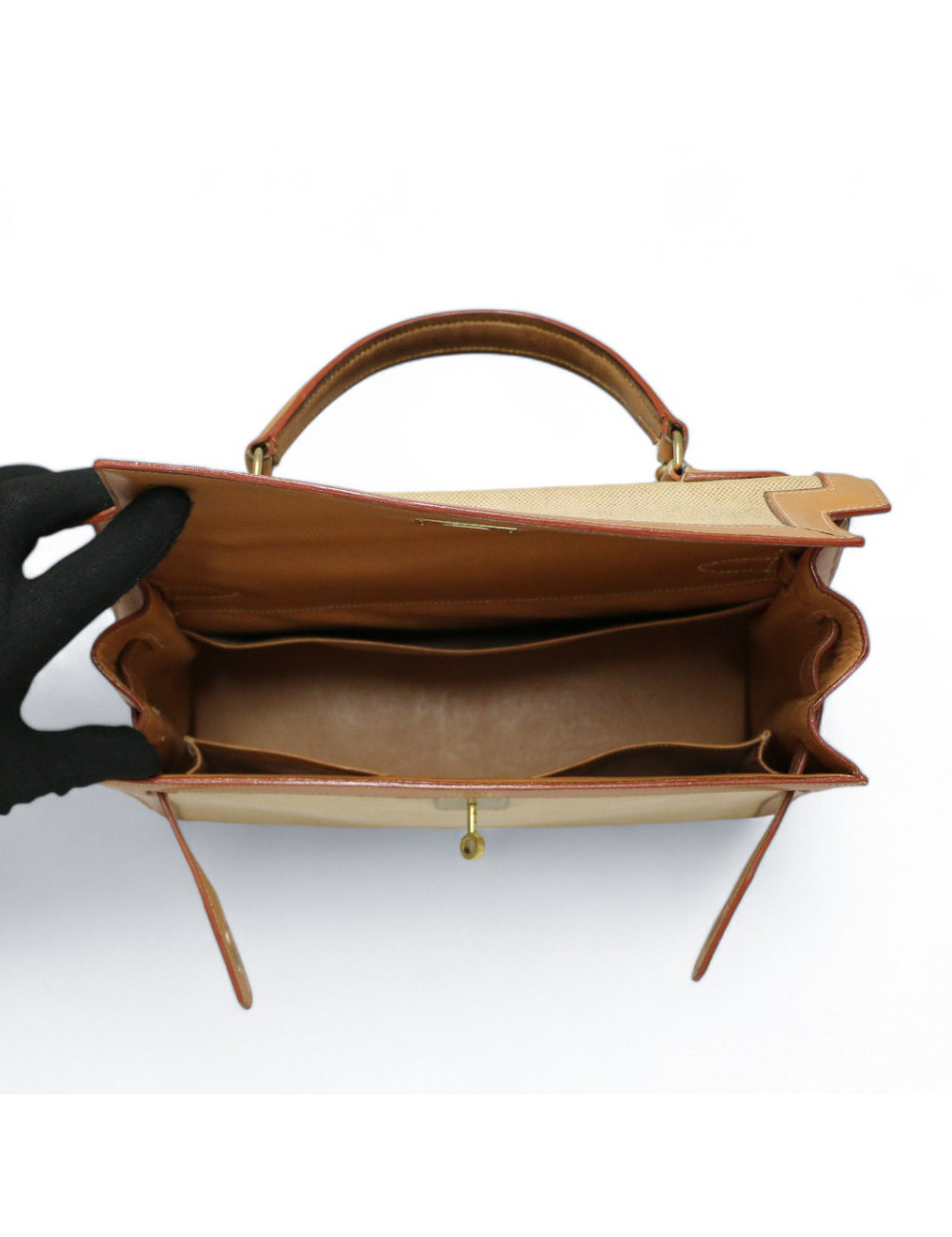 Kelly HERMES toile et cuir 