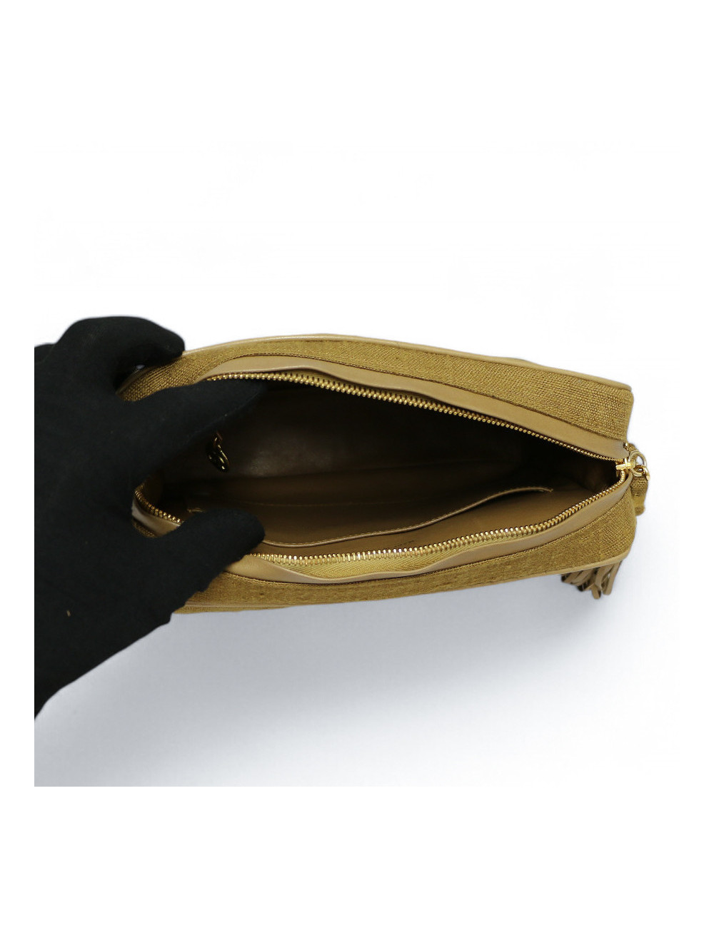 Sac Caméra CHANEL lin  Vintage