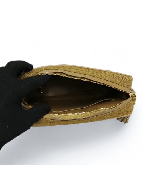 Sac Caméra CHANEL lin  Vintage