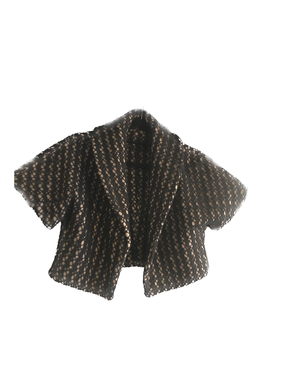 Veste T38 ALAIA perfero noire et beige