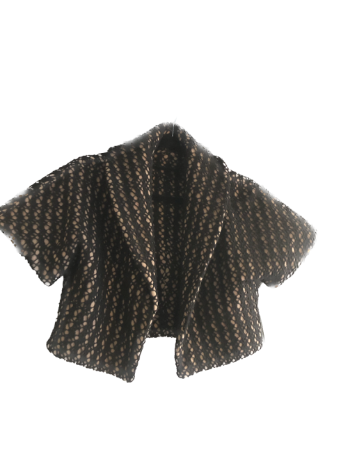 Veste T38 ALAIA perfero noire et beige