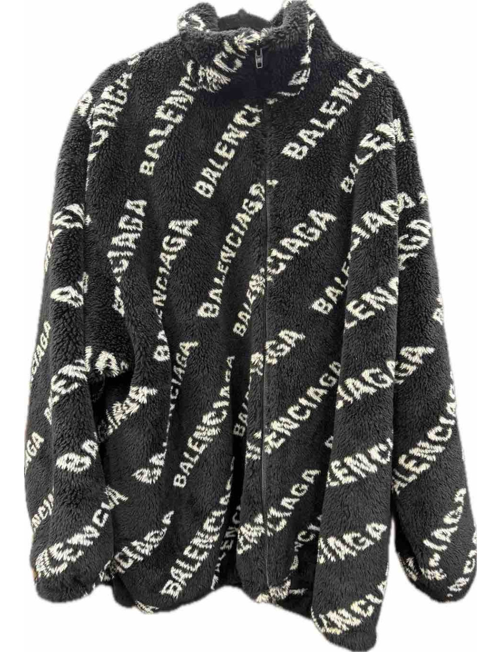 Manteau noir monogramme BALENCIAGA