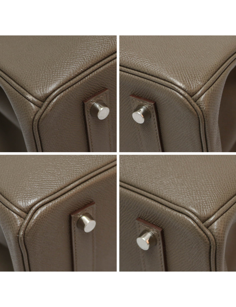 Birkin 35 HERMES Epsom gris Etain