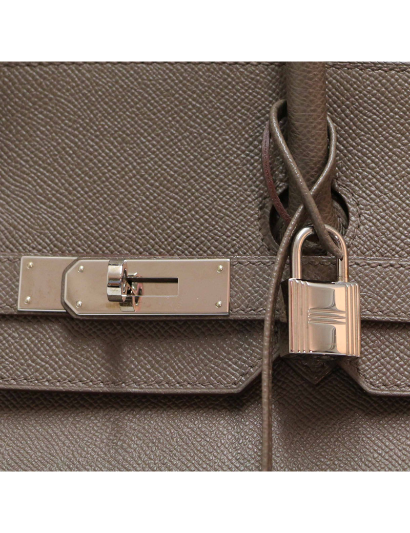 Birkin 35 HERMES Epsom gris Etain