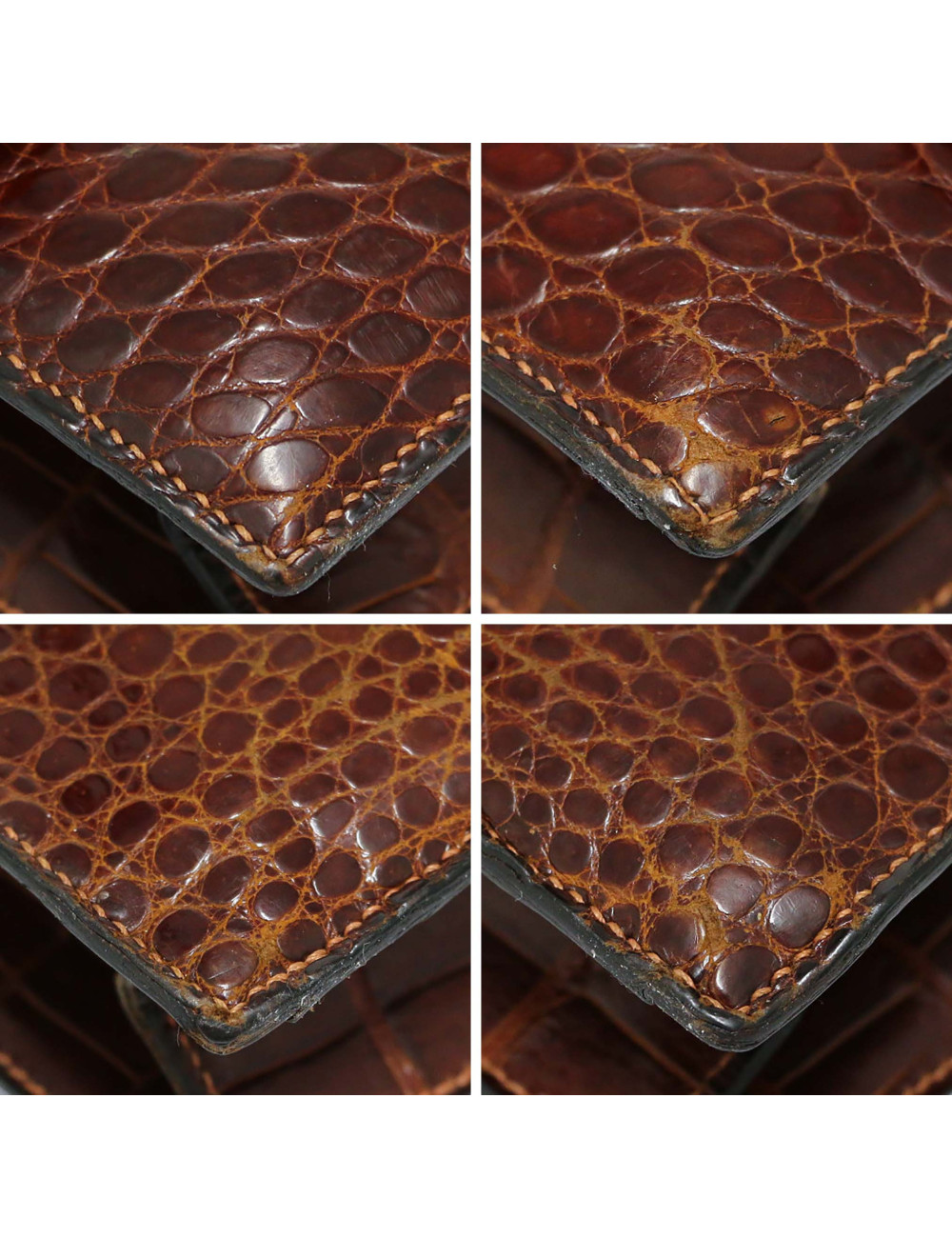 Sac Palonnier HERMES crocodile havane