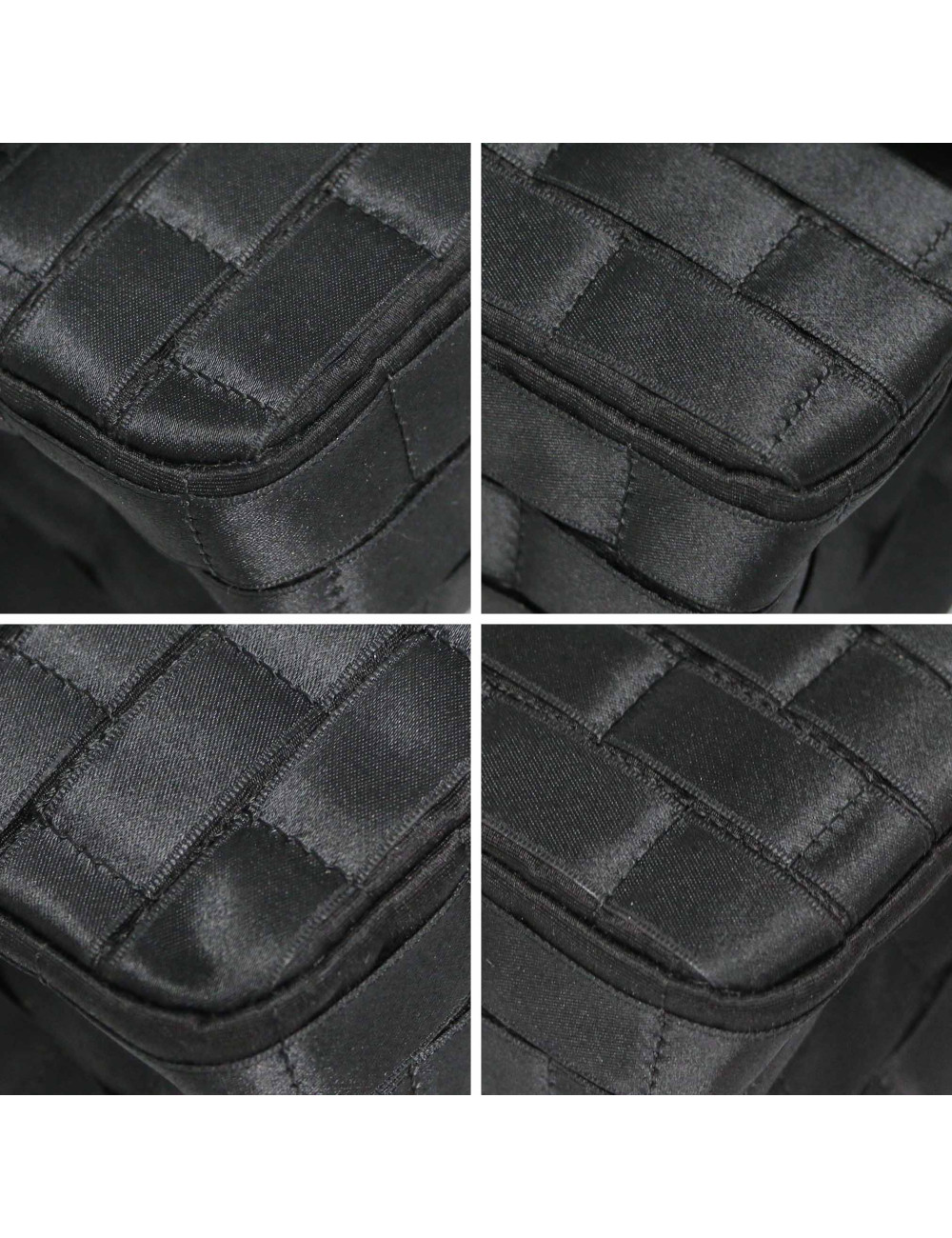 2.55 CHANEL satin noir all black