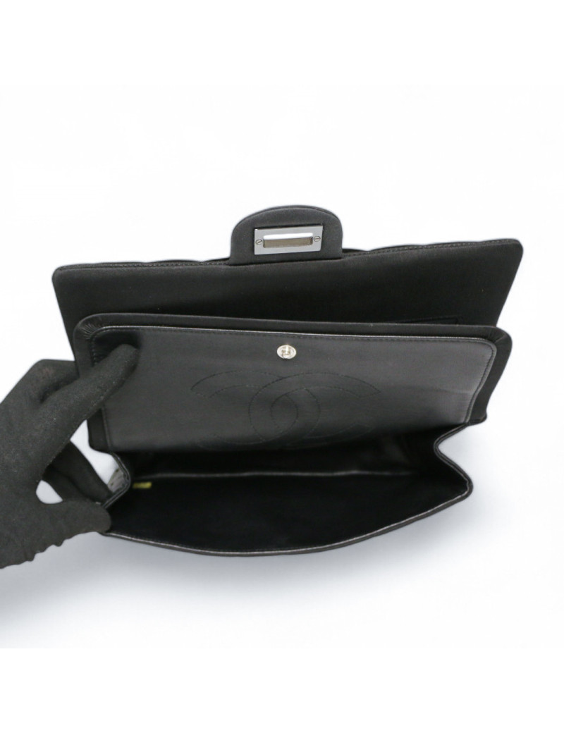 2.55 CHANEL satin noir all black