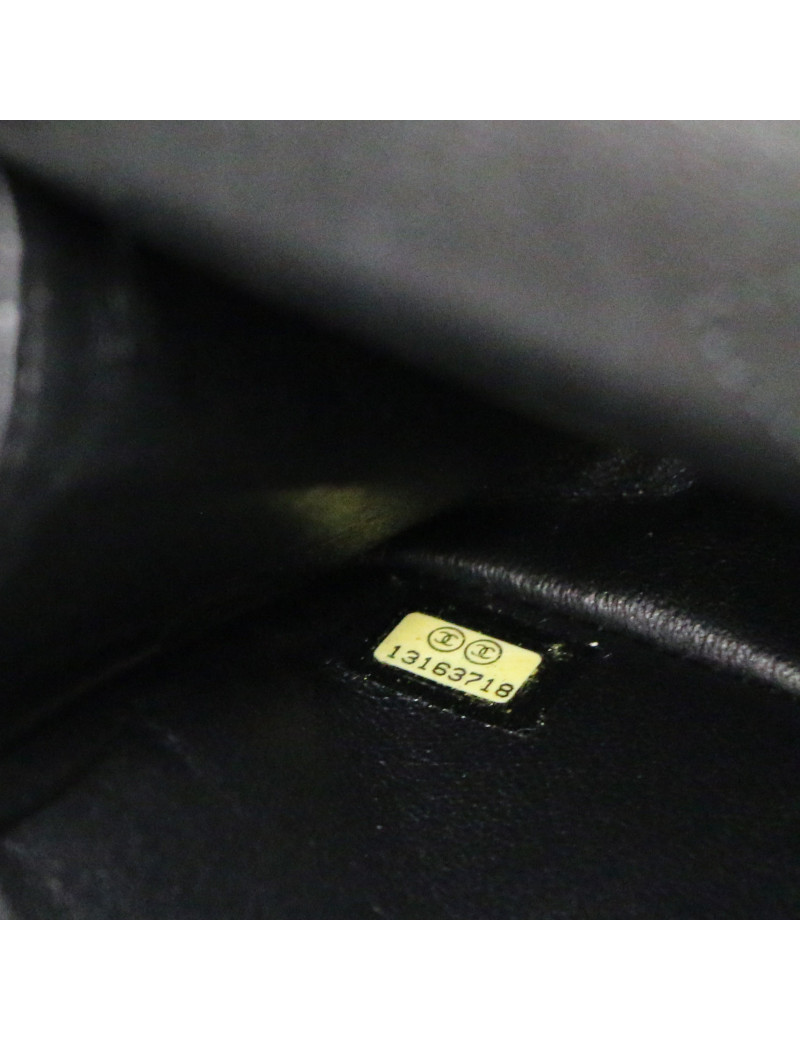 2.55 CHANEL satin noir all black