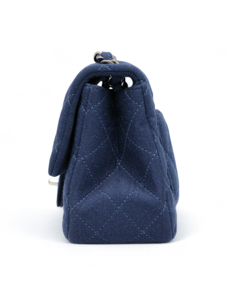 Mini  Timeless CHANEL jersey bleu