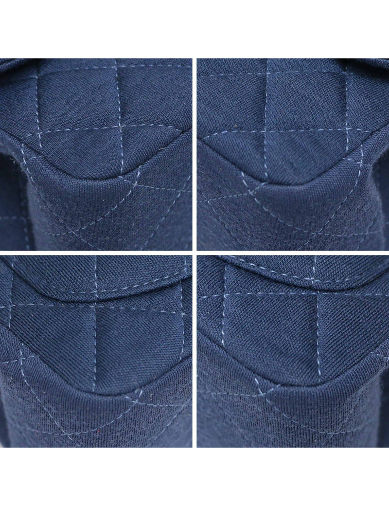 Mini  Timeless CHANEL jersey bleu