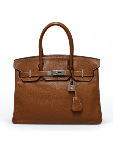 Birkin 30 HERMES Taurillon Clémence gold 2