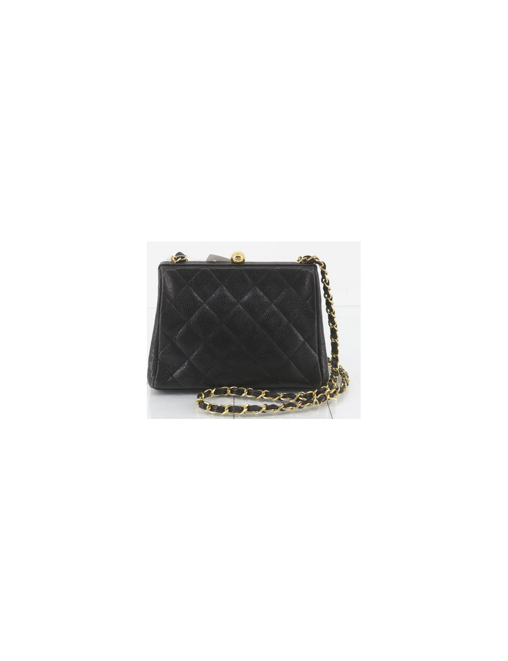 Mini sac CHANEL caviar noir