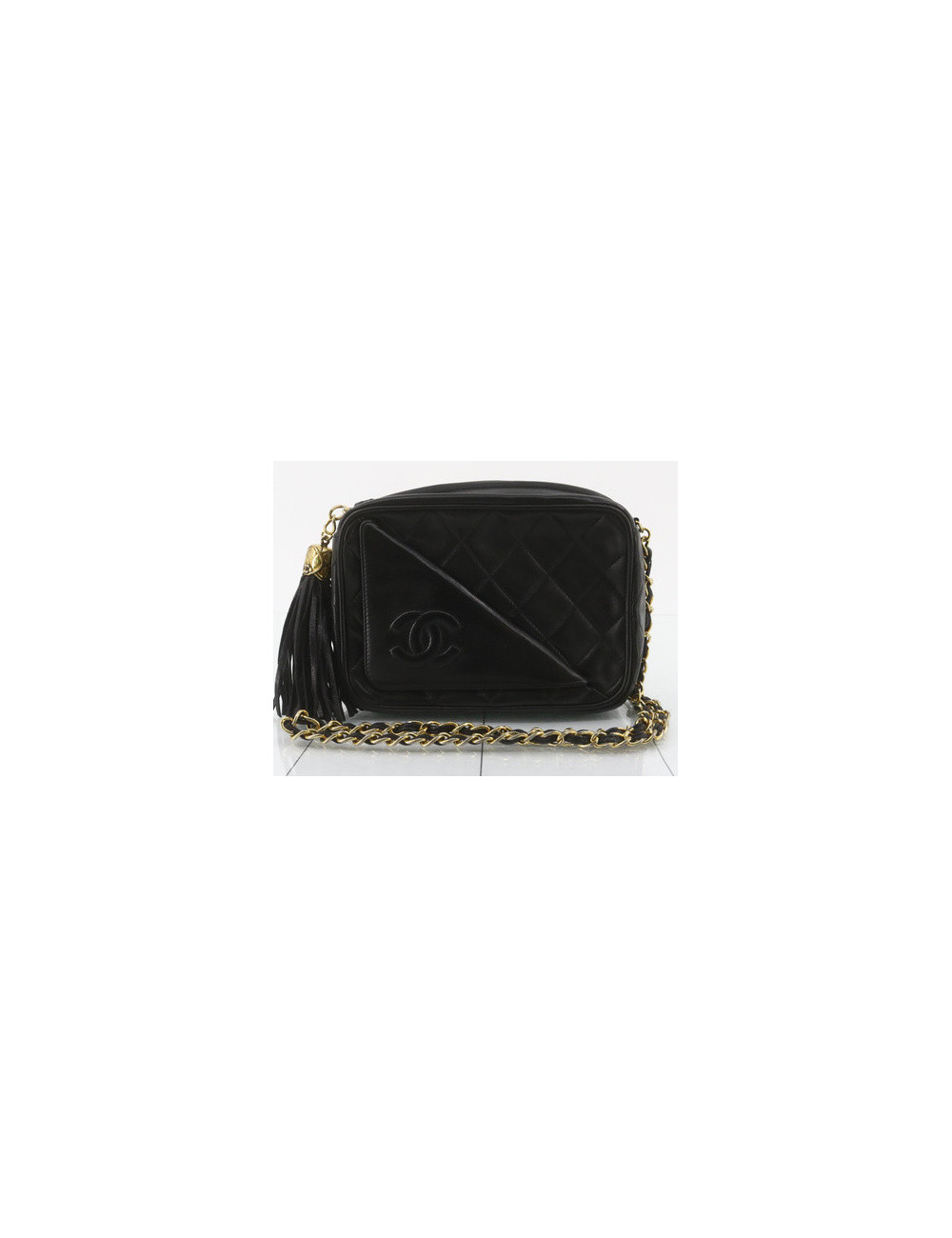 Petit caméra CHANEL vintage noir