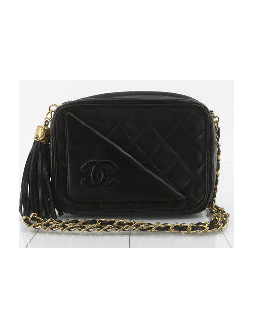 Petit caméra CHANEL vintage noir