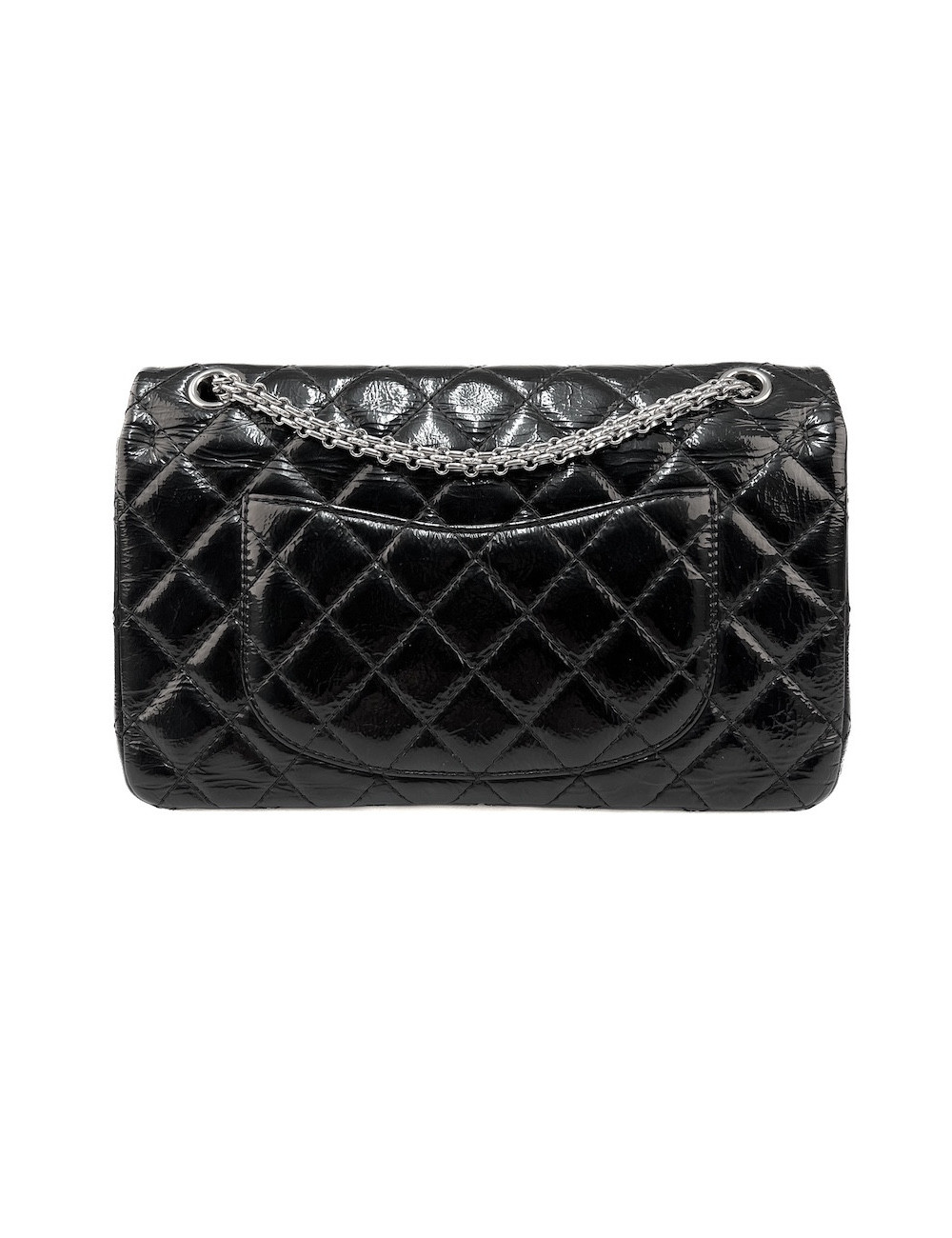 2.55 CHANEL verni cuir noir