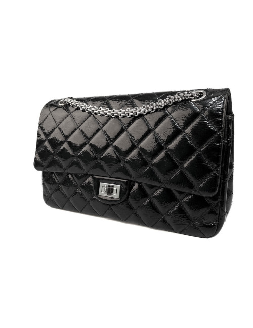 2.55 CHANEL verni cuir noir