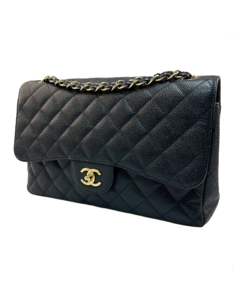 Sac Jumbo CHANEL cuir caviar