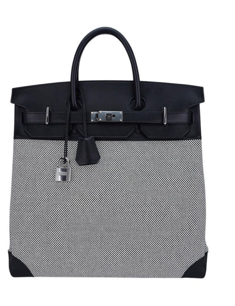 HAC 40 HERMES toile écrue bleue