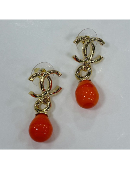 Bo CHANEL perle poire orange