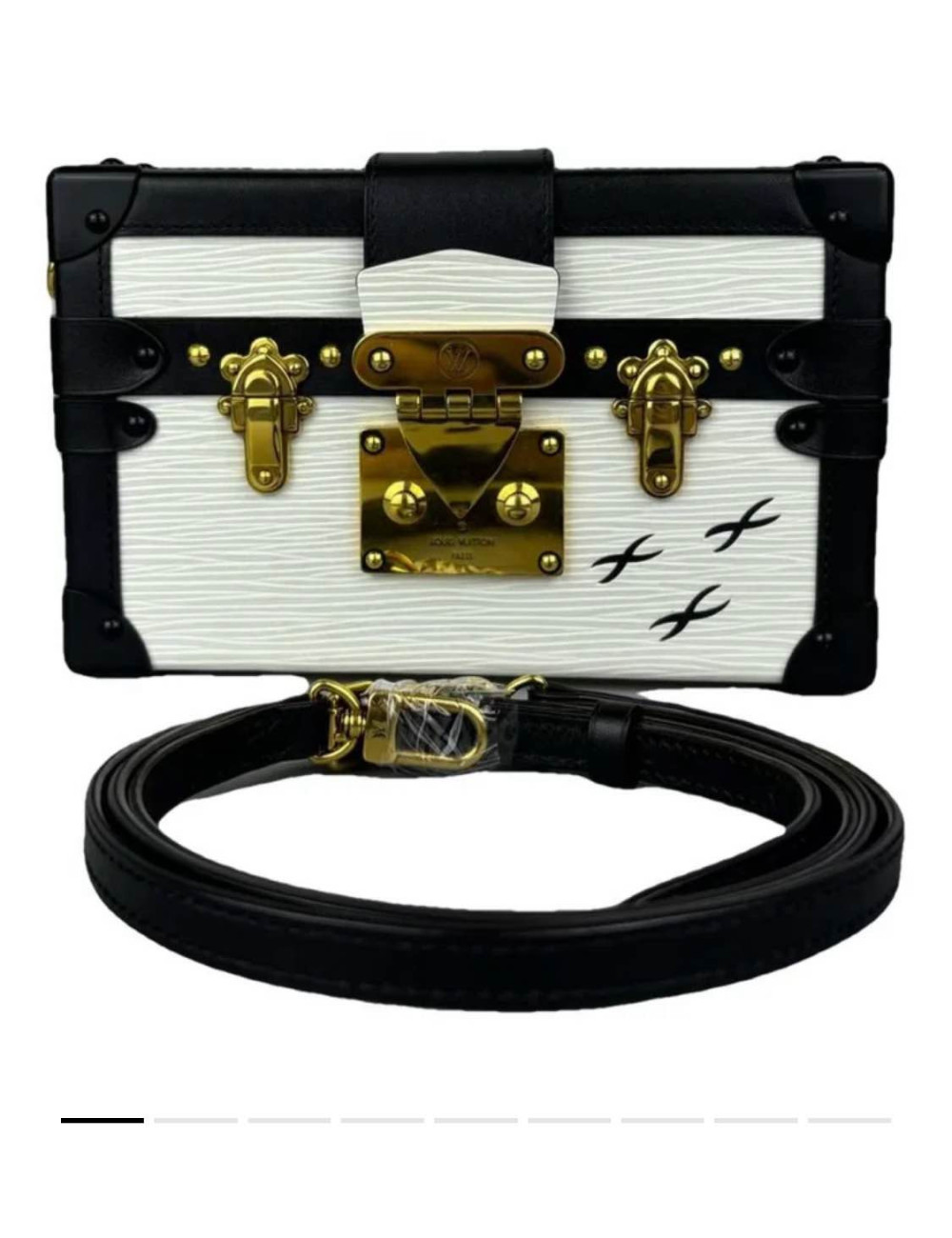 Petite malle LOUIS VUITTON blanche