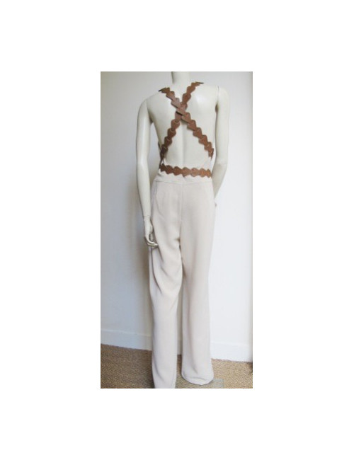 salopette THIERRY MUGLER couture ecru
