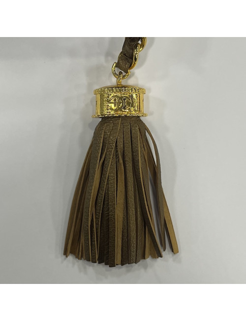 CHANEL evening clutch in golden brown moire sequins