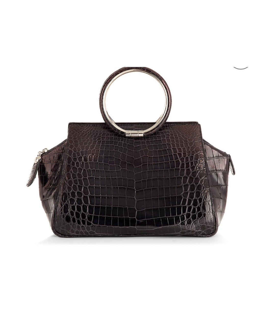 Sac Babe DIOR crocodile bleu foncé