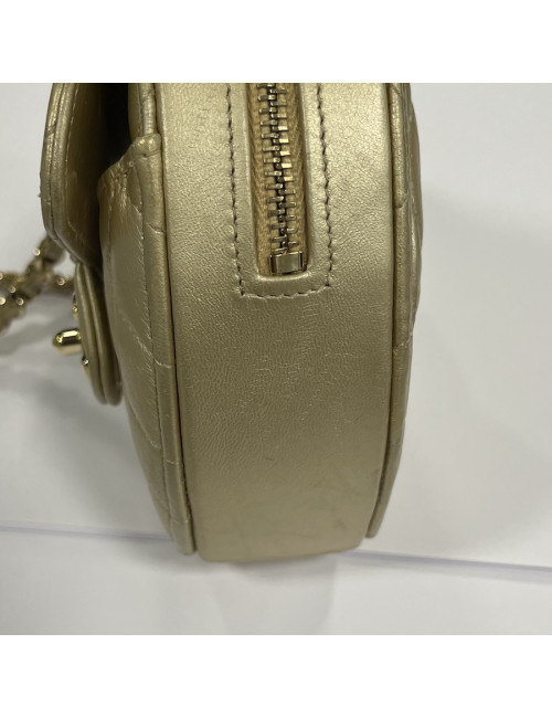 Mini sac coeur CHANEL doré