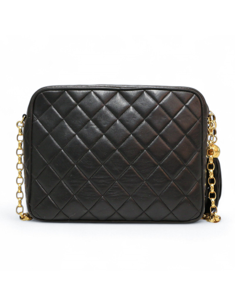 Sac caméra vintage CHANEL noir