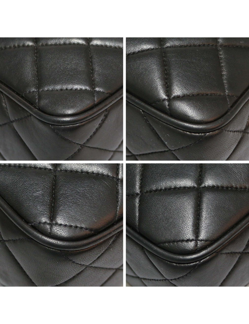 Sac caméra vintage CHANEL noir